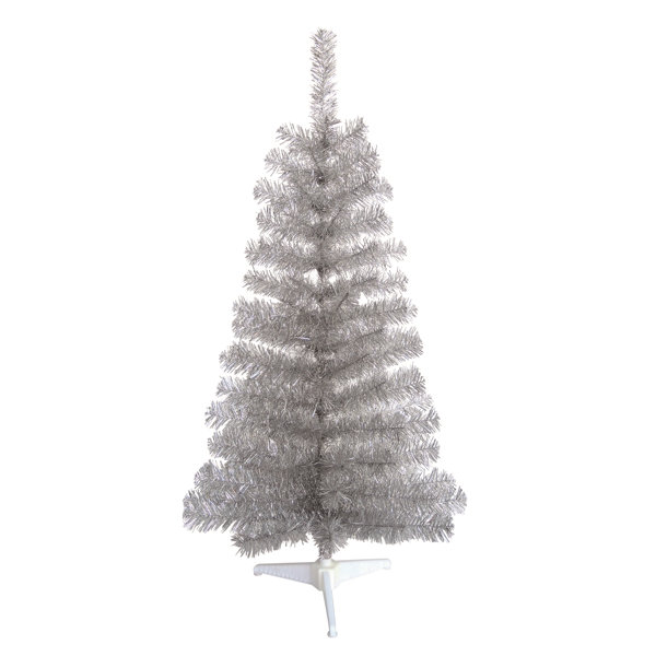 The Holiday Aisle® Artificial Silver Christmas Tinsel Tree Wayfair Canada